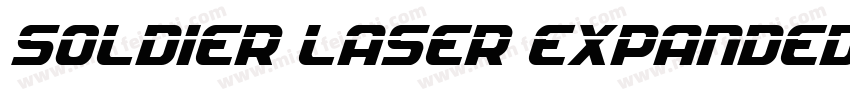 soldier laser expanded字体转换